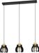 EGLO Stillington 1 Suspension - E27 - 88 cm - Noir|Brun - Bois|Acier