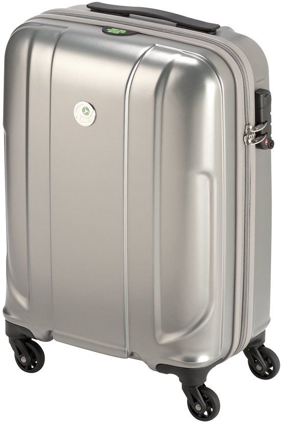 Princess Traveller Sumatra Handbagage Koffer - Zilver - rPET - 55cm