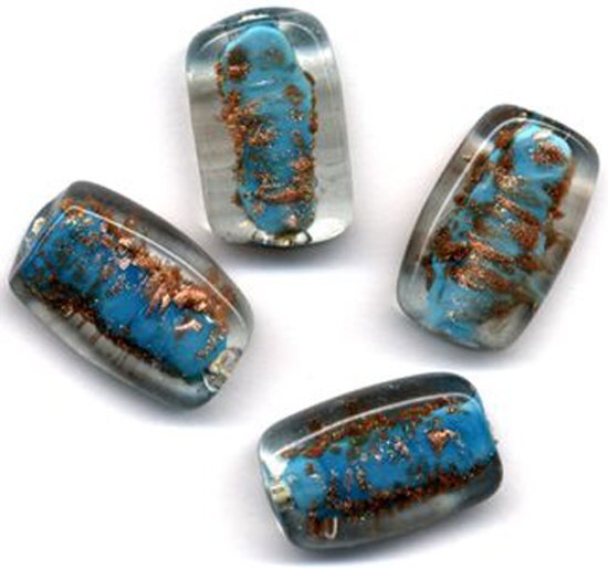 Top-Hobby 24 Stuks Hand-made Jewelry Beads - Transparant Licht Turquoise