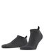FALKE Cool Kick Sneakersokken, uniseks, lage sokken, lichte voering, lussen, verkoelend effect, eenkleurig, fantasie, ademend, sneldrogend, functioneel garen, 1 paar, Donkergrijs 3970