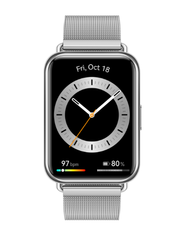 Huawei WATCH Fit 2 Elegant - Smartwatch - Rechthoek - Zilver - 32GB - AMOLED - 1.7 inch - HarmonyOS