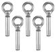 Set de 5 ancrages en béton M8 x 80 mm avec œillet pour la fixation de clôtures et d'auvents