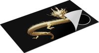 Chefcare Inductie Beschermer Gouden Draak - 95x55 cm - Multicolor