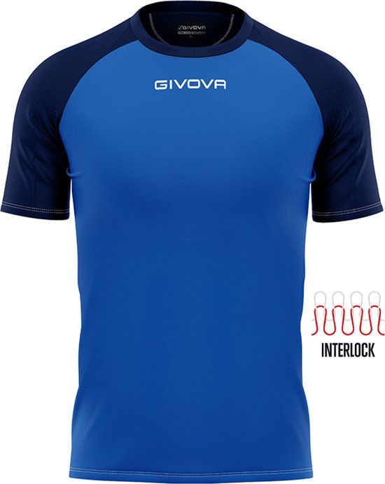Givova Capo Sports T-Shirt - Royal-Navy - 2XL - Unisex