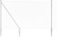 Acier galvanisé argent grillage avec piquets de terre 10 x 1,6 m