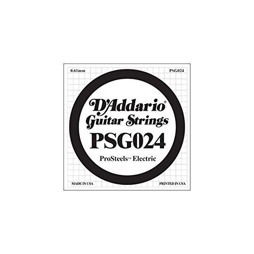 D'Addario PSG042 ProSteels .024 Single String for Electric Guitar