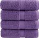 vidaXL Gastendoekjes SOLUND 4 stuks 600 g/m² 30x50 cm Paars
