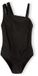 Minoti badpak meisje asymmetrisch one-shoulder - zwart