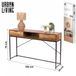 Urban Living "JOYA" Console met 2 lades 120x30xH75 cm Bruin/Zwart