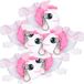 Nature Planet Knuffeldier axelotl sleutelhanger - 6x - zachte pluche stof - veel details - wit - 6 cm - Cadeau - Kinderen