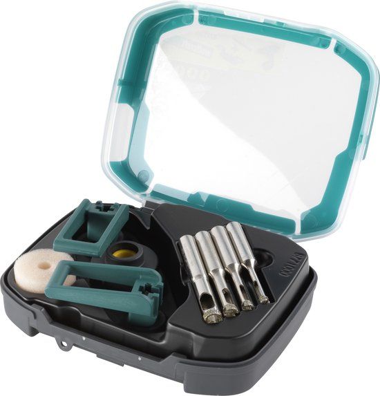 wolfcraft Diamantboor set - 5/6/8/10mm - Tegelboor set - 8771000