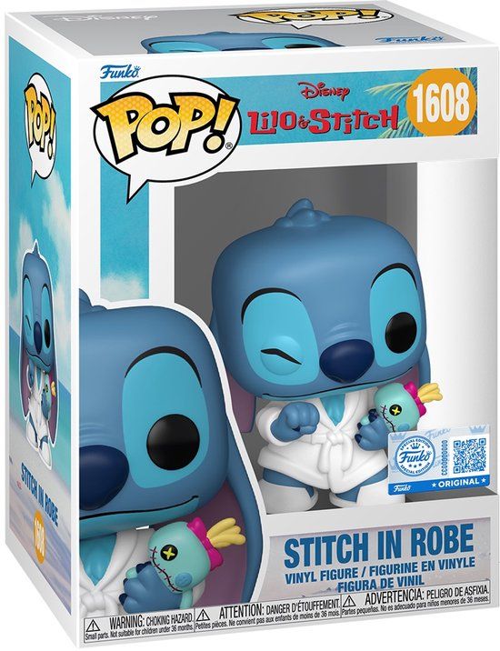Funko Lilo & Stitch Stitch in Robe vinylfiguur 1608 Unisex Funko Pop! - Neutraal - Standard