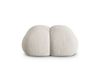 Icecat Pouf en tissu structurel beige
