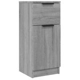 vidaXL Dressoir 2 stuks 30x30x70 cm bewerkt hout grijs sonoma eikenkleur