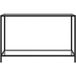 Table console, table d'appoint, bout de canapé, meuble d'entrée transparent 120x35x75 cm verre trempé