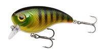 Berkley Pulse Biggie Crankbait Visaas, Ondiep lopend hard aas voor het vissen op snoek en roofvis, Drijvend kunstaas voor lange worp, zoetwater met hoge waterverplaatsing, 8cm, Roodkop