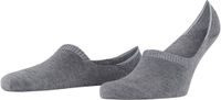 FALKE Step High Cut onzichtbaar effen katoen footies heren grijs - maat 47-50
