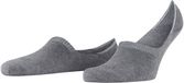 FALKE Step High Cut onzichtbaar effen katoen footies heren grijs - maat 47-50