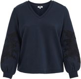 WE Fashion Dames sweater met embroideries - Curve