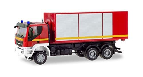 Herpa Miniaturmodelle GmbH Herpa 094610 Iveco Tracker wissellader/vrachtwagen, brandweer, meerkleurig