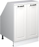 Vicco R-Line Keukenkast voor schuine wand – 60 cm met 2 deuren, kastromp 60 cm diepte Wit Landhuis
