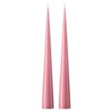 ester & erik Bougie cônique ester & erik 37 cm Lot de 2 laquées Vieux rose 39-0