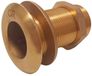 Maestrini Gs30767 1 1/4´´ Laiton Chromé Passe-coque Or