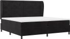 vidaXL Boxspring Bed met Hoofdeinde Zwart 200 x 200 cm Fluweel