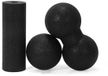 Holland Connections Rigide massagebal, dubbele lacrosse massagebal. 3 stuks (noir)
