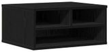 Printernest Étagère d'imprimante Matériau robuste en fibre de bois Design moderne rustique 49 x 40 x 22,5 cm Chêne noir