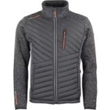 Peak Mountain Fleece jas met gewatteerde inzetten Chacha