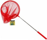 Benson Telescopisch visnet - rood - schepnet - metaal - 38 tot 86 cm