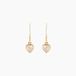 Histoire d'Or Gredel Boucles D'Oreilles Pendantes Argent Doré A L'Or 750/1000 Oxyde De Zirconium