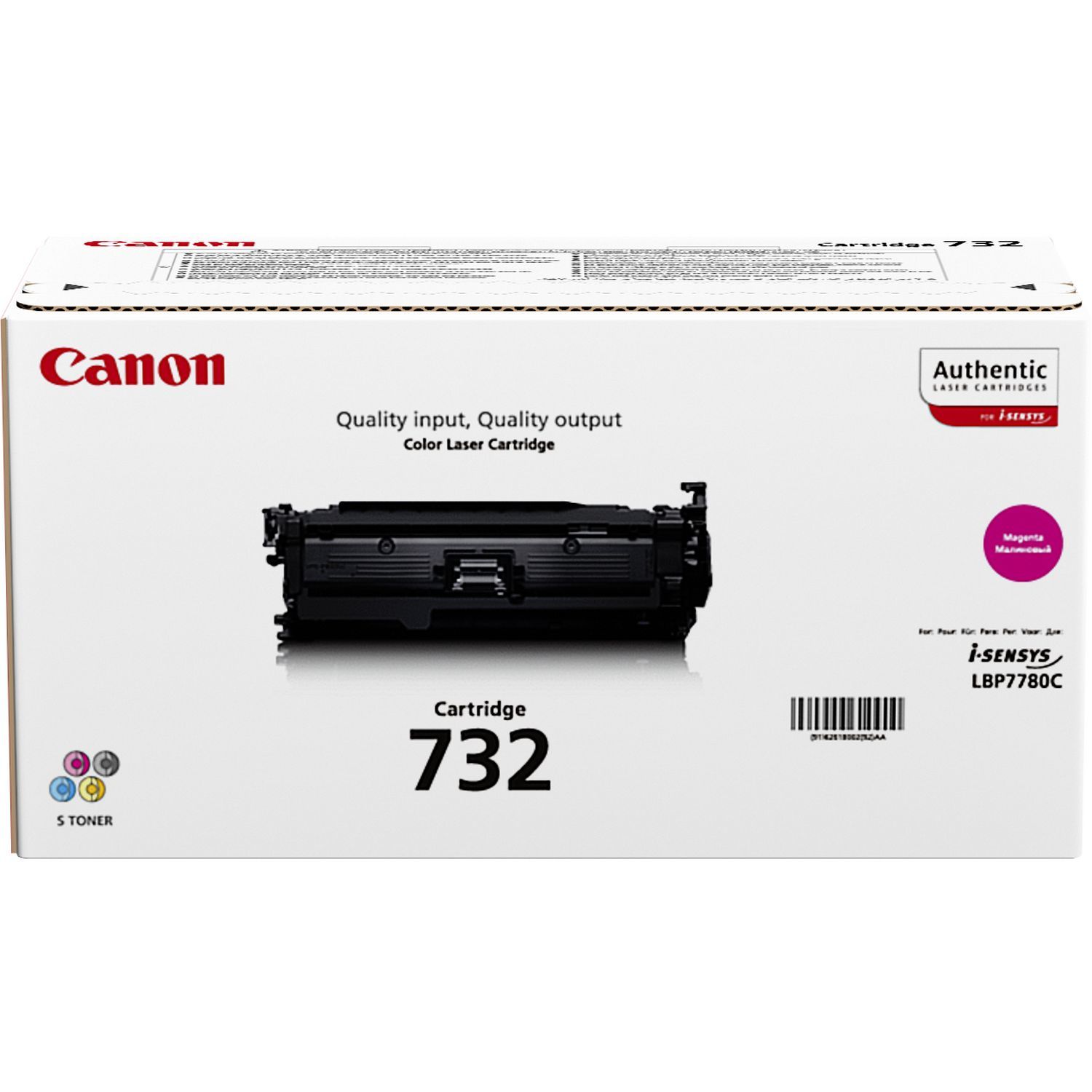 Canon 732M Magenta Toner Cartridge - Original - 6400 Pages - i-SENSYS LBP7780Cx
