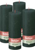 Bolsius - Rustieke Stompkaarsen - 4 stuks - Groen - 19cm - 85 branduren