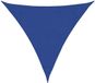 vidaXL Zonnezeil Blauw HDPE Driehoekig 3,6x3,6x3,6 m