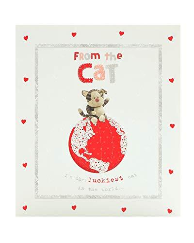 Boofle Boofle Van de kat Valentijnsdag kaart met envelop - schattig ontwerp