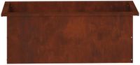 vidaXL Plantenbak met led 2 st roestkleurig 30 x 80 x 30 cm