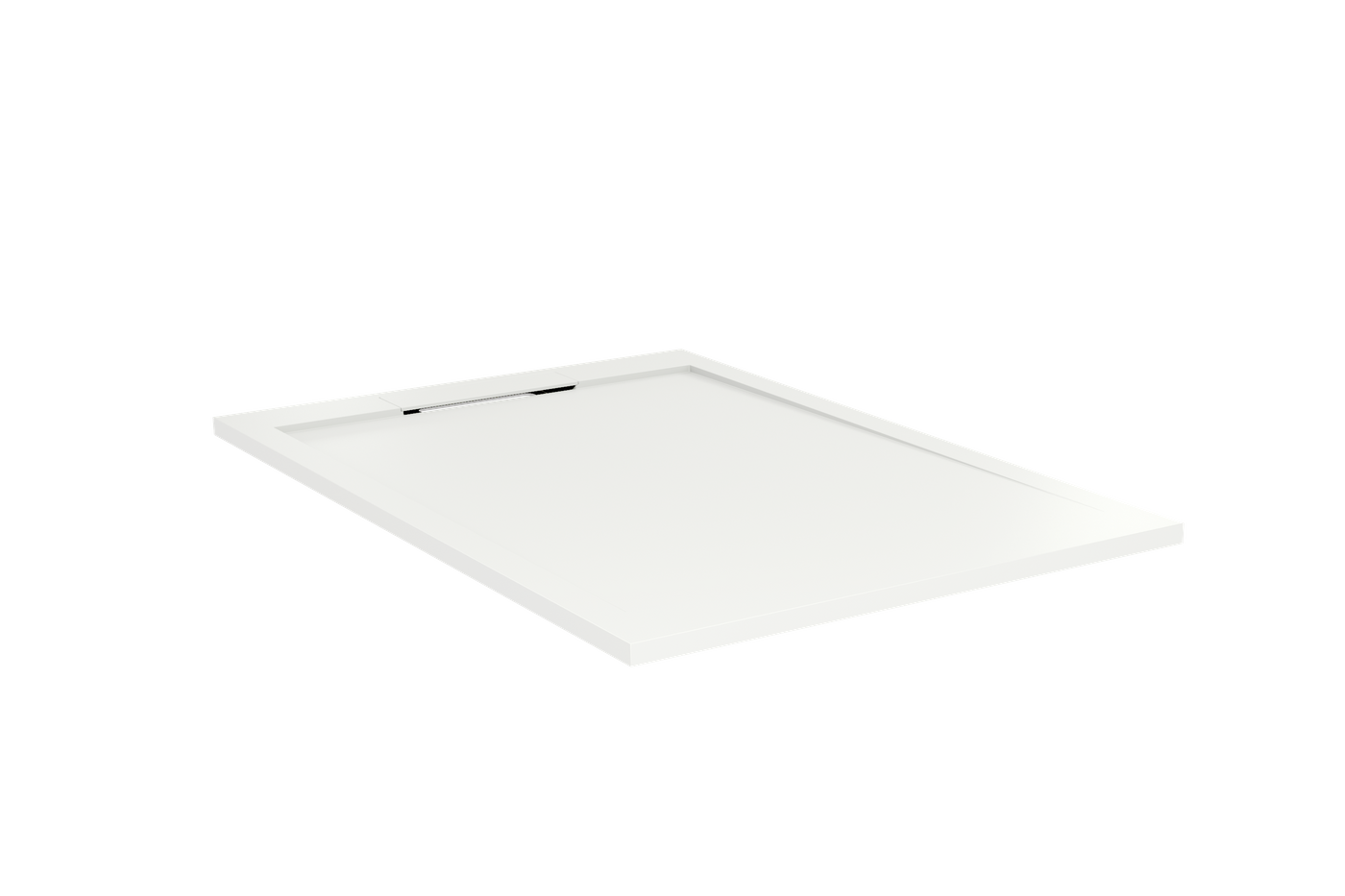 Balmani Andes douchebak 120x80cm solid surface mat wit