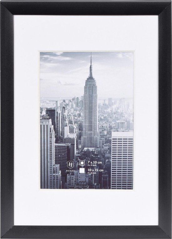 Henzo Manhattan Fotolijst - 10x15 cm - Zwart - Aluminium