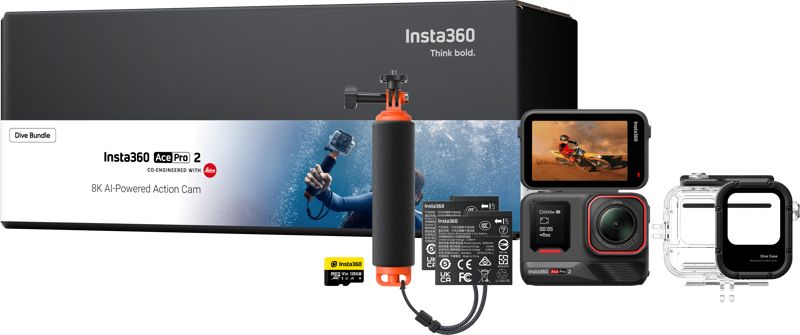 Insta360 Ace Pro 2 Dive Combo - 8K Action Camera - Includes Adapters
