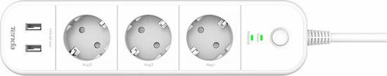 Tenda SP15 3-socket plugboard with power switch