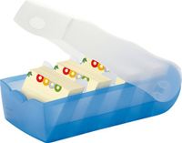 HAN CROCO 997-643 Kaartenbak Blauw, Doorschijnend