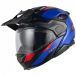 Nexx X.Lifecountry Terra Carbon Mat Blauw Rood Casque Modulaire Taille M