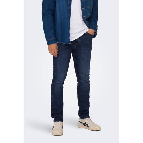 ONLY & SONS slim fit jeans ONSLOOM dark blue denim