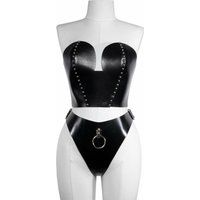 Elif Domanic Tara Set BDSM Kleding Leren Lingerie Maat M
