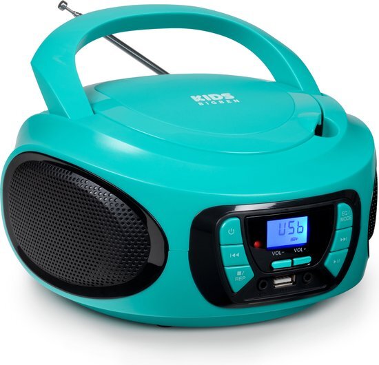 BigBen CD62 - Draagbare Radio & CD-Speler - Bluetooth/USB - Blauw