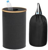 Relaxdays Statiegeld prullenbak - 100 l - met zak - zwart