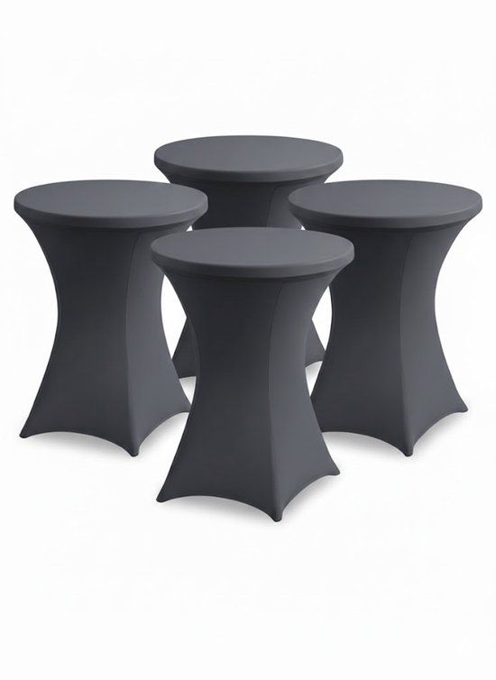 BRASQ Statafelrok Antraciet grijs - Set van 4