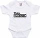 Bellatio Decorations Shoppartners Bv Kleine dondersteen tekst baby rompertje wit jongens en meisjes - Kraamcadeau - Babykleding 68